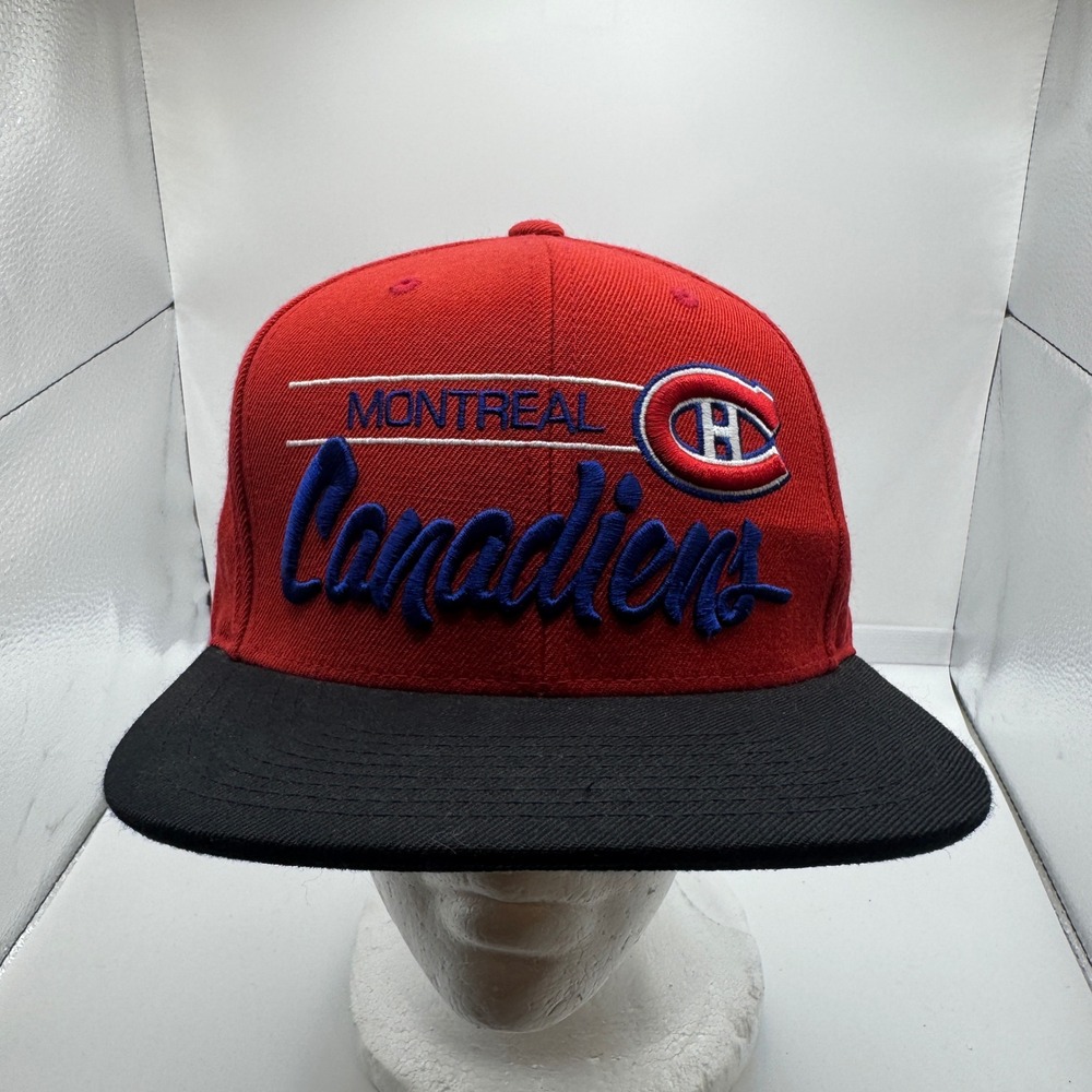 Montreal Canadiens Mitchell & Ness Snapback Hat Red Black NHL Hockey Cap